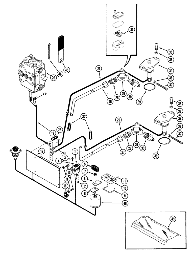 Схема запчастей Case IH 4694 - (5-116) - STEERING ELECTRIC CONTROLS (05) - STEERING