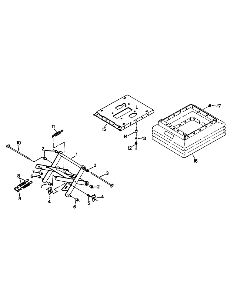 Схема запчастей Case IH 9130 - (01-23) - SEAT ASSEMBLY, UPPER SUSPENSION (10) - CAB