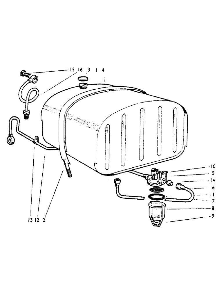 Схема запчастей Case IH 850 - (21) - FUEL TANK AND FITTINGS, ALL MODELS (01) - ENGINE