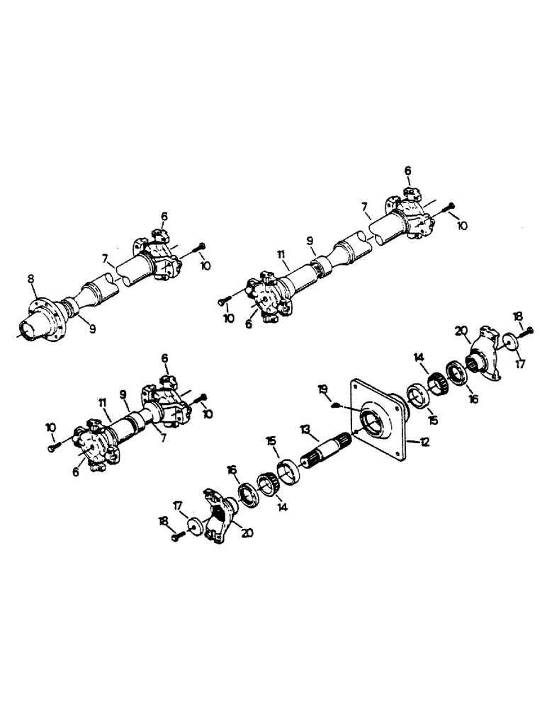 Схема запчастей Case IH 9170 - (04-35) - DRIVESHAFTS (04) - Drive Train