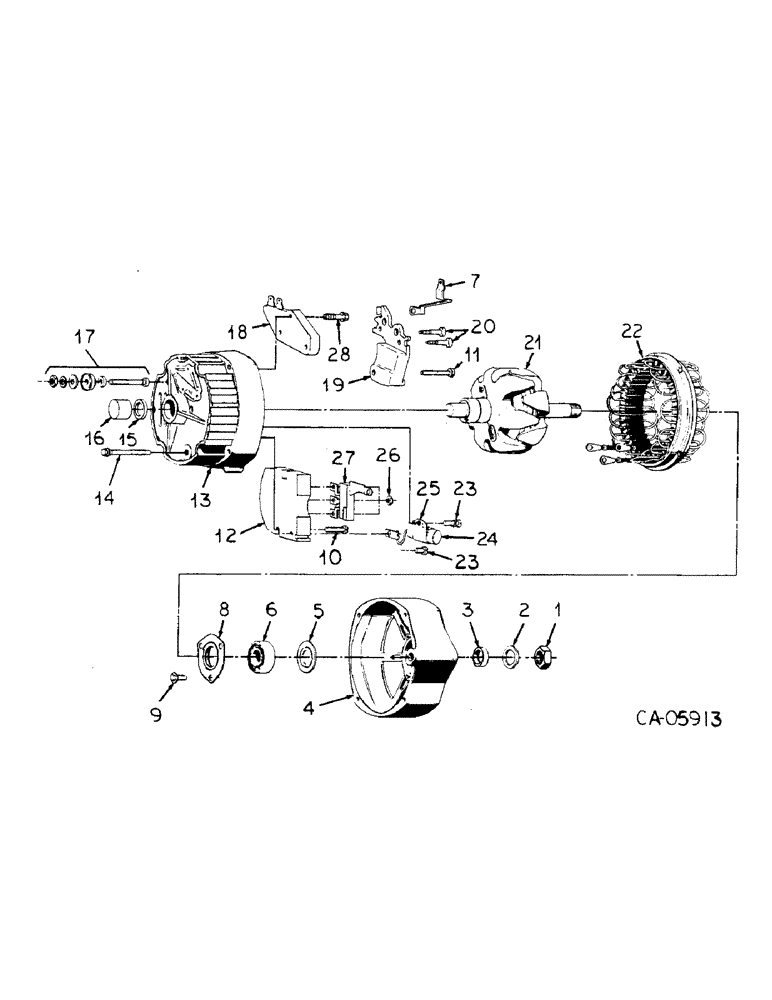 Схема запчастей Case IH 3788 - (08-15) - ELECTRICAL, ALTERNATOR-GENERATOR, DELCO REMY, WITH INTEGRAL SOLID STATE VOLTAGE REGULATOR (06) - ELECTRICAL