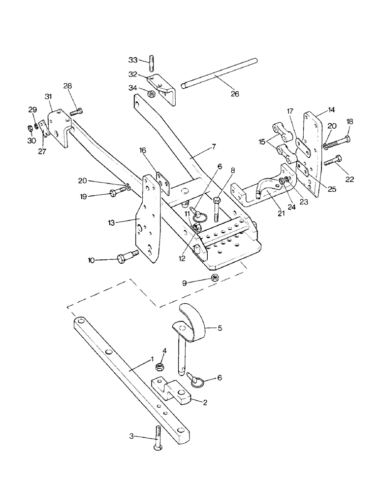 Схема запчастей Case IH 1290 - (L-08) - UNIVERSAL DRAWBAR, 1290 TRACTOR (09) - IMPLEMENT LIFT