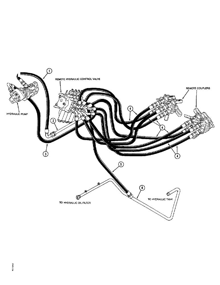 Схема запчастей Case IH 9370 - (1-18) - PICTORIAL INDEX, REMOTE HYDRAULICS, 9370 AND 9380 ONLY (00) - PICTORIAL INDEX