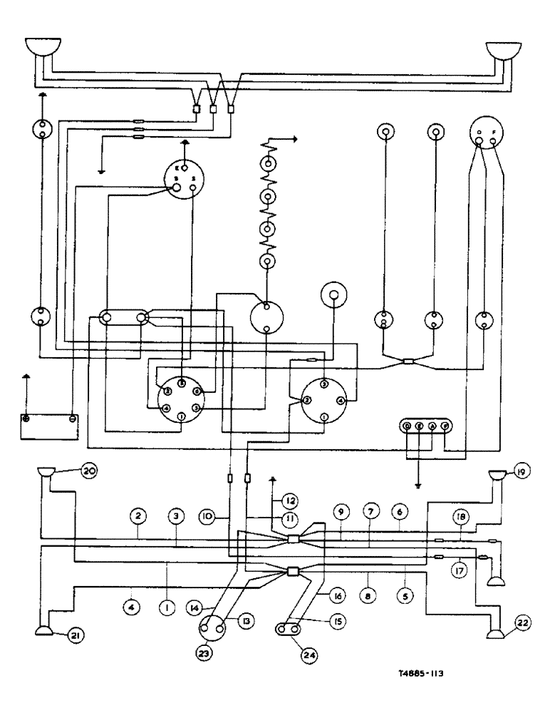 Схема запчастей Case IH 276 - (3-18) - R.T.A. LIGHTING ATTACHMENT, DIESEL (04) - ELECTRICAL SYSTEMS