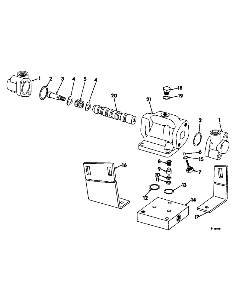 Схема запчастей Case IH 403 - (172) - STEERING VALVE, S/N 1090 AND ABOVE (35) - HYDRAULIC SYSTEMS