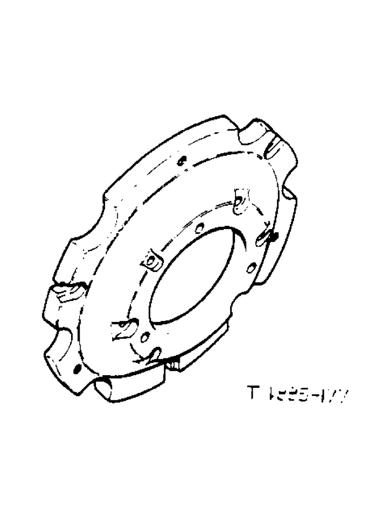 Схема запчастей Case IH 434 - (6-031) - WEIGHTS, REAR WHEEL - ATTACHMENTS (09) - CHASSIS