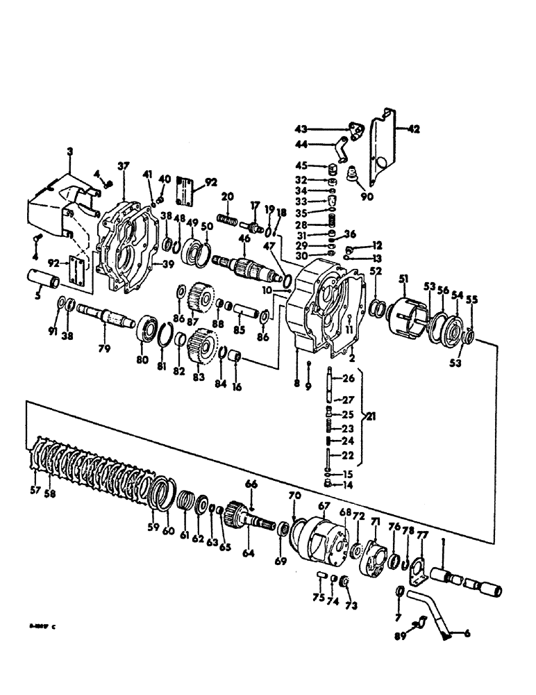 Схема запчастей Case IH 2756 - (B-27) - POWER TRAIN, INDEPENDENT POWER TAKE-OFF, DUAL SPEED (03) - POWER TRAIN