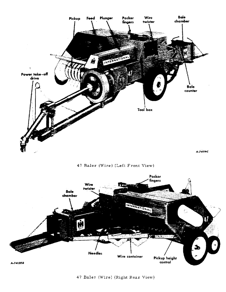 Схема запчастей Case IH 47 - (B-03) - 47 BALER (WIRE) 