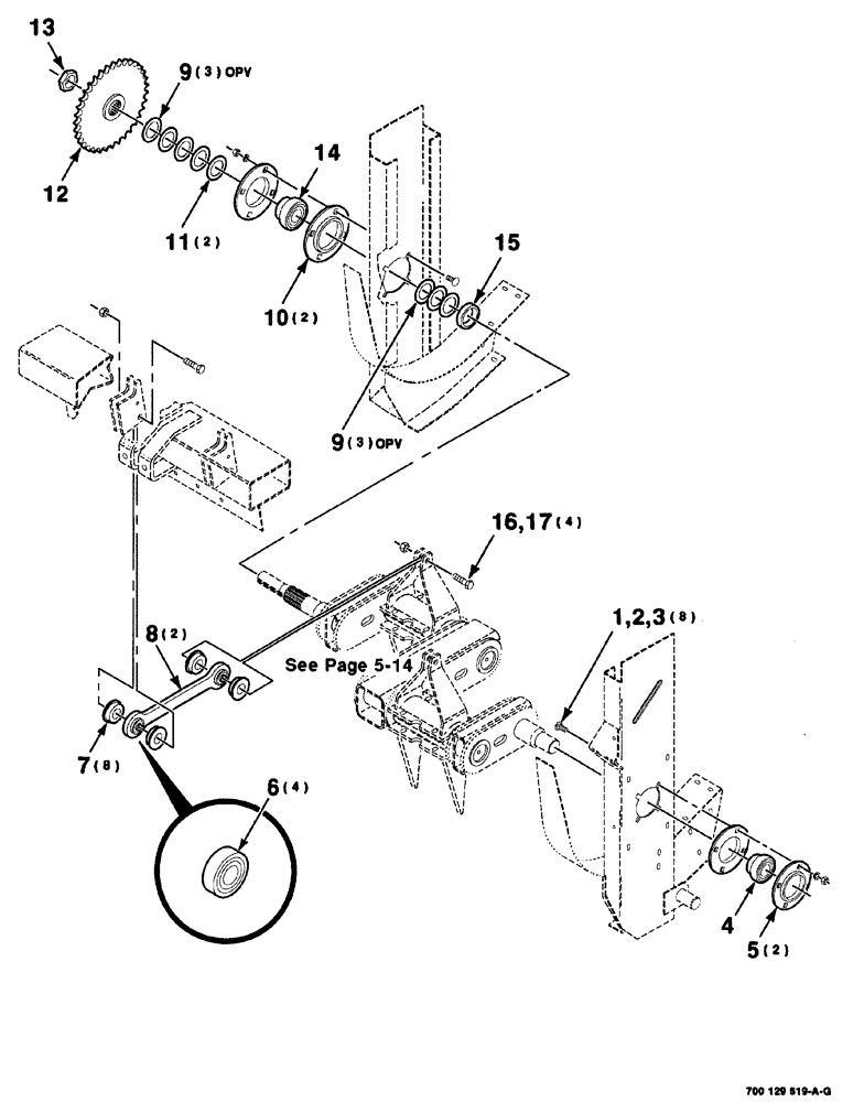 Схема запчастей Case IH 8576 - (05-010) - CRANK DRIVE AND MOUNTING ASSEMBLY, S.N. CFH0113001 THRU CFH0163128 (16) - BALE EJECTOR