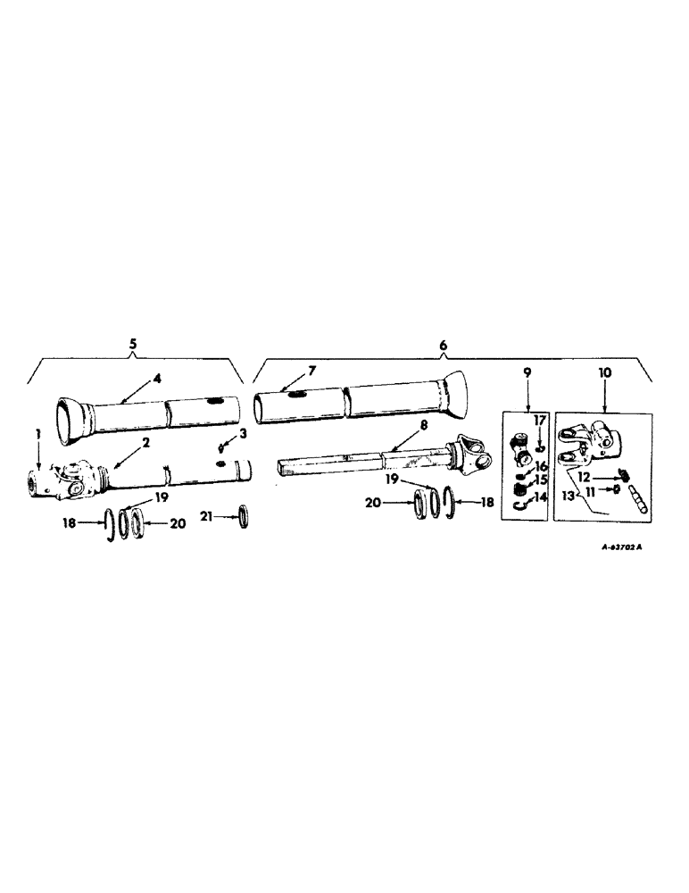 Схема запчастей Case IH 10 - (B-18) - FRONT POWER DRIVE AND SHIELDS 