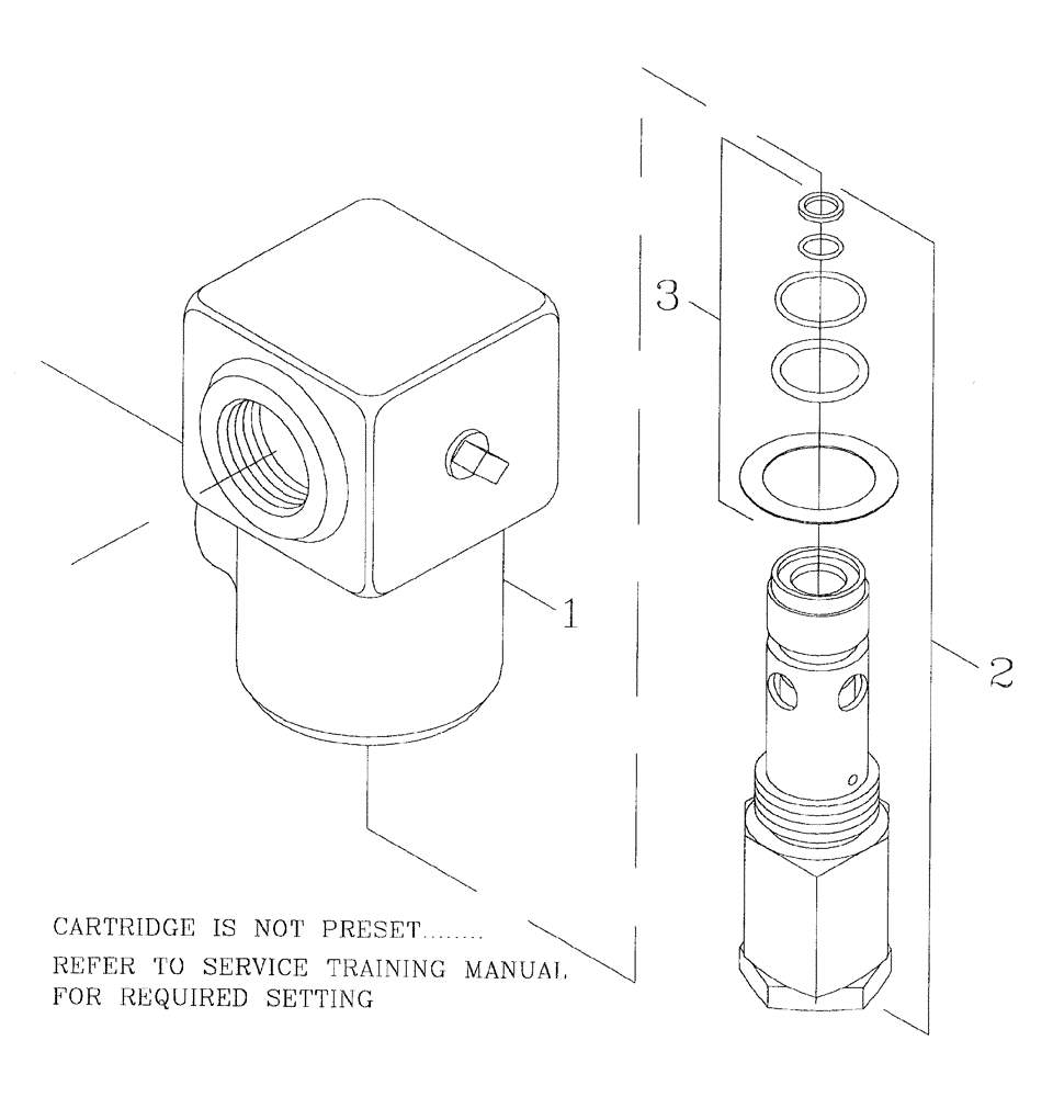 Схема запчастей Case IH 7700 - (B05[21]) - HYDRAULIC RELIEF VALVE Hydraulic Components & Circuits