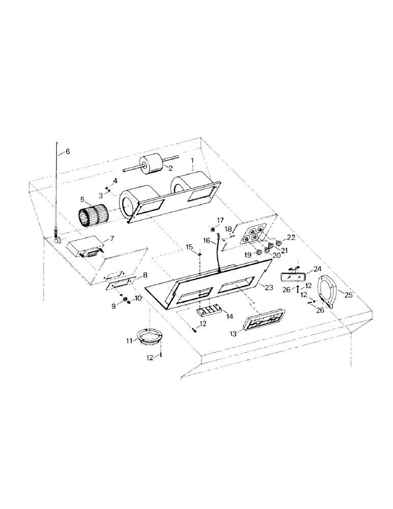 Схема запчастей Case IH RC210 - (01-10) - CONSOLE (10) - CAB