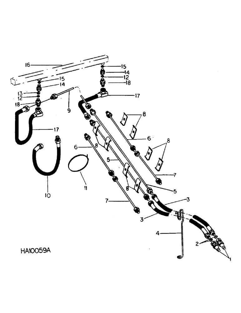 Схема запчастей Case IH 5000 - (H-18) - 5000 VIBRA CHISEL, 31-1/2 FOOT WING, WING LIFT HYDRAULICS WITH WELDED CYLINDER 