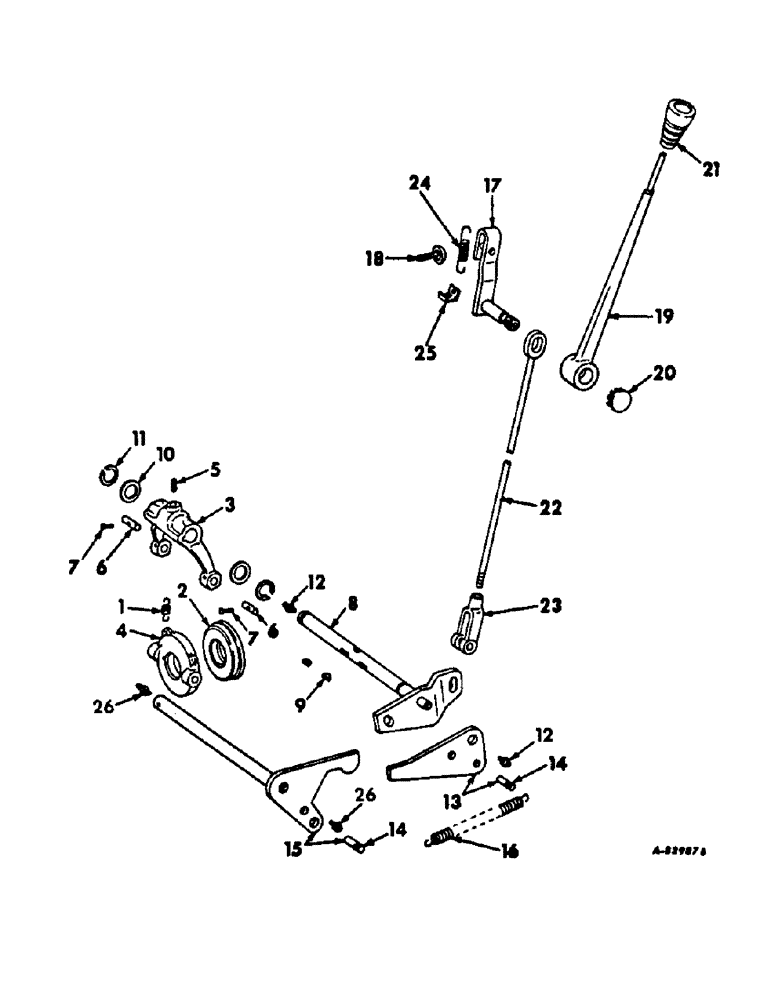 Схема запчастей Case IH 2544 - (H-25) - CONTROLS, TORQUE AMPLIFIER CONTROLS, GEAR DRIVE TRACTORS Controls