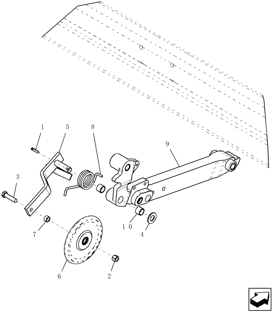 Схема запчастей Case IH 40 - (75.100.08) - SEED LOCK WHEEL ARM ASSEMBLY (75) - SOIL PREPARATION