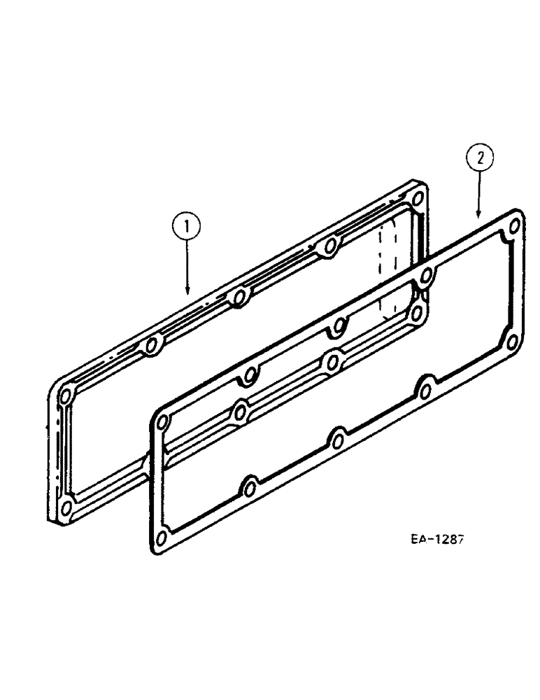 Схема запчастей Case IH 685 - (2-034) - CYLINDER BLOCK SIDE COVER (02) - ENGINE