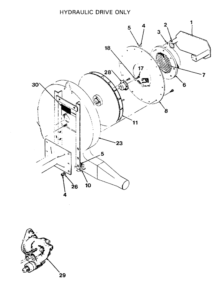 Схема запчастей Case IH 1002 - (42) - BLOWER ASSEMBLY 