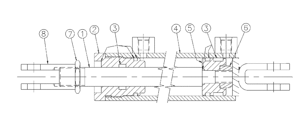 Схема запчастей Case IH 438 - (12-002) - CYLINDER, 1.5 X 10, SAE PORTS Hydraulic Components