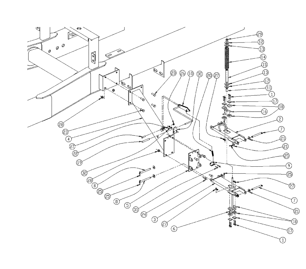 Схема запчастей Case IH 438 - (20-004) - INDUCTOR MOUNT GROUP Reload Control & Chemical Eductor