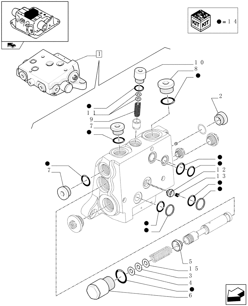 Схема запчастей Case IH PUMA 125 - (1.82.7/ G) - INCOMING SIDE PANEL & RELATED PARTS (07) - HYDRAULIC SYSTEM