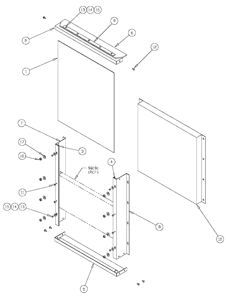 Схема запчастей Case IH SPX2130 - (03-007) - OIL COOLER ASSEMBLY (01) - ENGINE