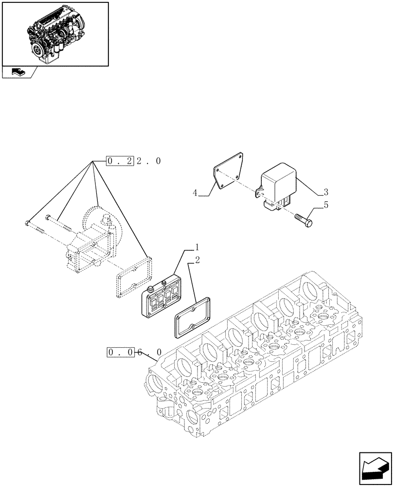 Схема запчастей Case IH F3CE0684E E004 - (0.36.02) - INTAKE MANIFOLD (504093419) 