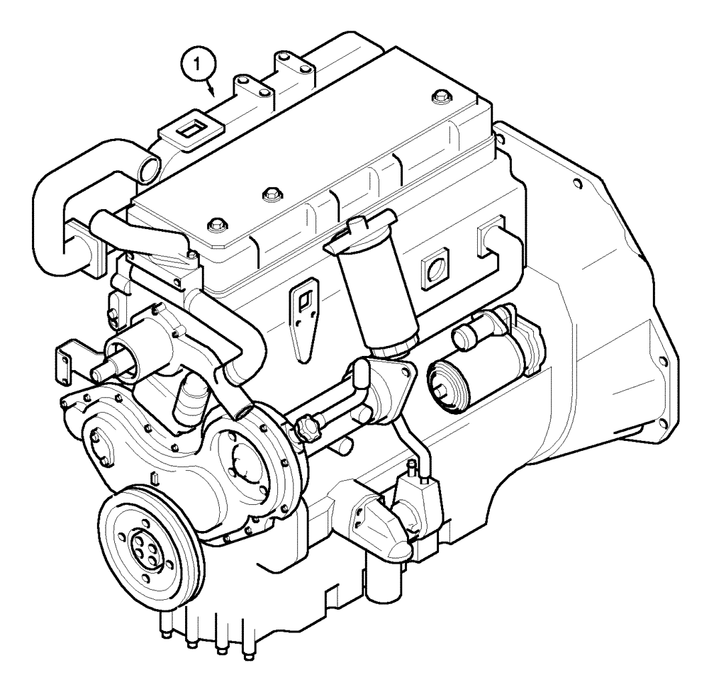 Схема запчастей Case IH CX100 - (02-01) - ENGINES (02) - ENGINE