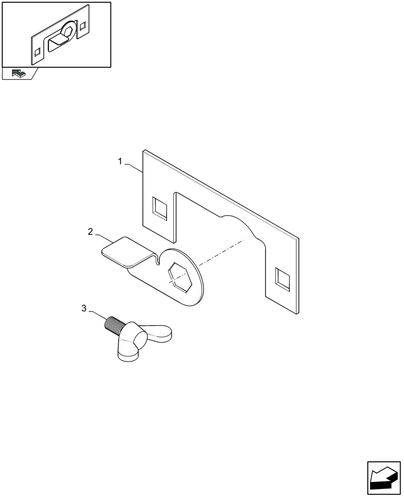 Схема запчастей Case IH LB333R - (08.15[01]) - EASY SHIELDING UNLOCK (08) - SHEET METAL/DECALS