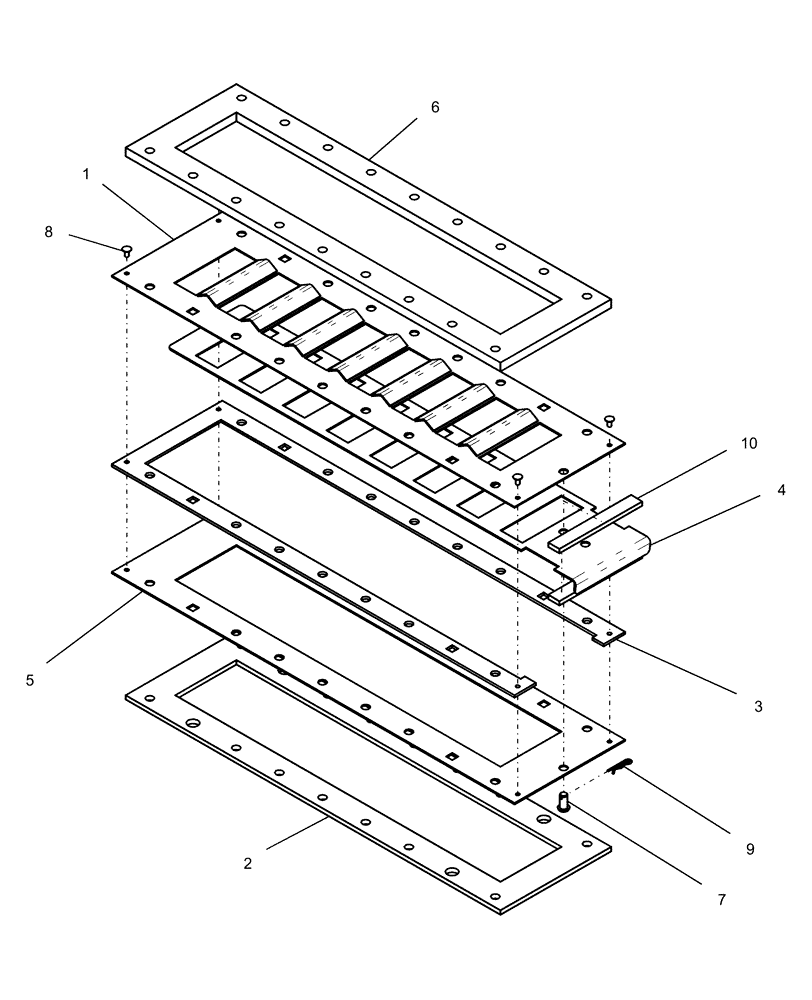 Схема запчастей Case IH 1260 - (80.150.23[01]) - BULK FILL - GRATE SHUT-OFF ASSEMBLY, MODEL YEAR 2010 AND BEFORE (80) - CROP STORAGE/UNLOADING