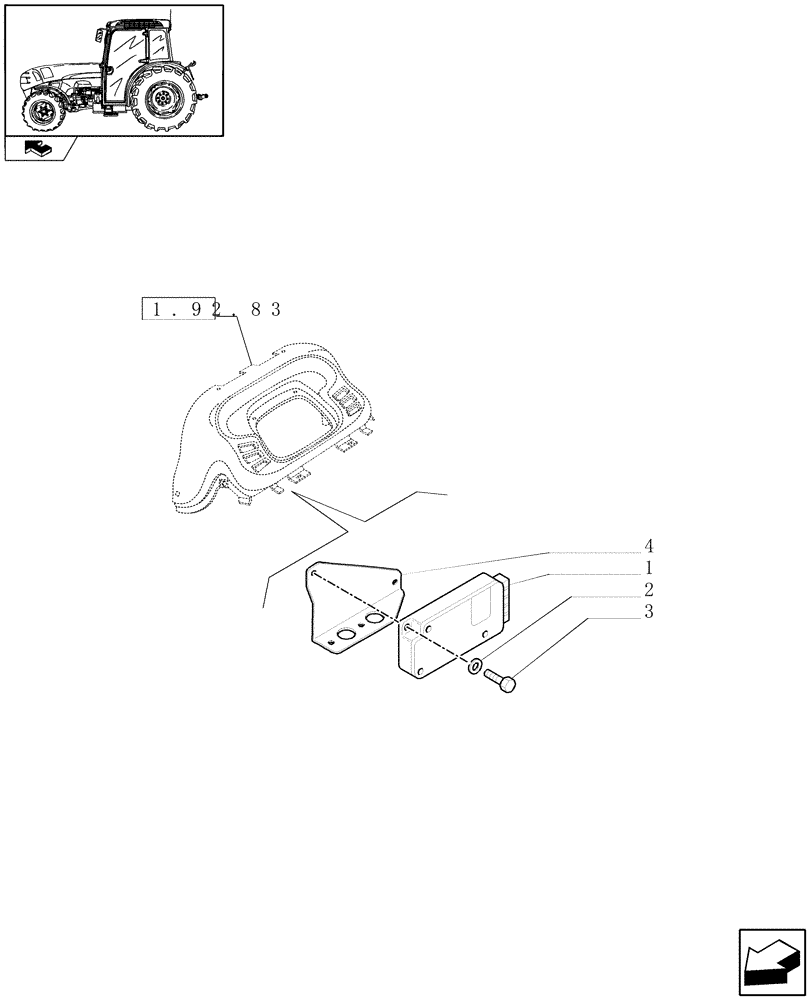 Схема запчастей Case IH FARMALL 105V - (1.75.1) - ELECTRONIC CONTROL MODULE (06) - ELECTRICAL SYSTEMS