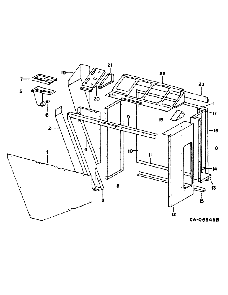 Схема запчастей Case IH 1440 - (13-08) - SUPERSTRUCTURE, RIGHT CONSOLE, S/N 20001 AND ABOVE (05) - SUPERSTRUCTURE