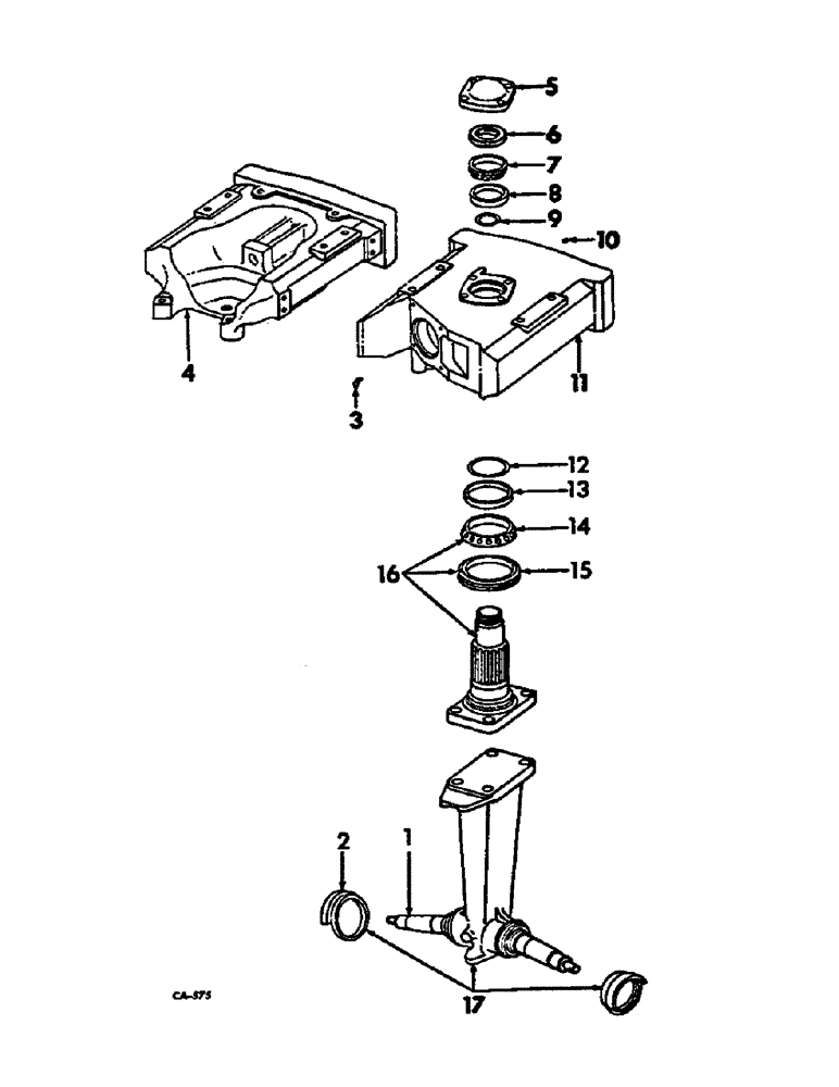 Схема запчастей Case IH 21026 - (14-02) - SUSPENSION, FRONT AXLE AND BOLSTER Suspension