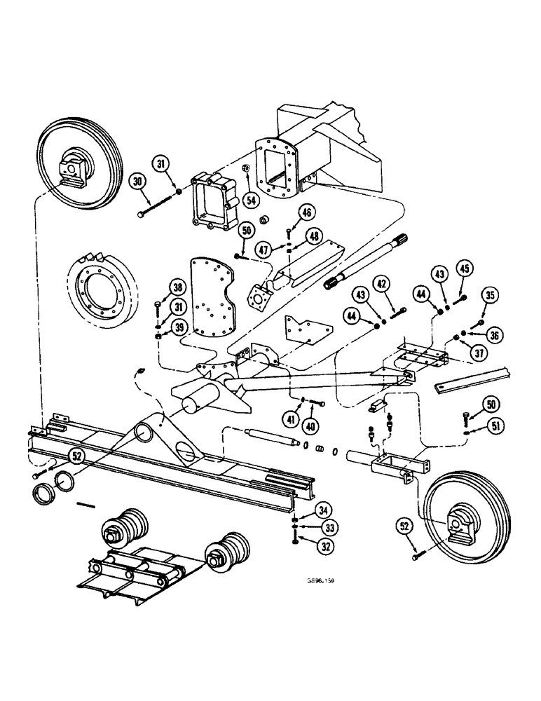 Схема запчастей Case IH 1660 - (6-84) - TRACK, (CONTD) (03) - POWER TRAIN