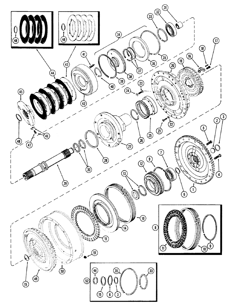 Схема запчастей Case IH M570 - (048) - TORQUE CONVERTOR, TORQUE CONVERTER DRIVE (06) - POWER TRAIN