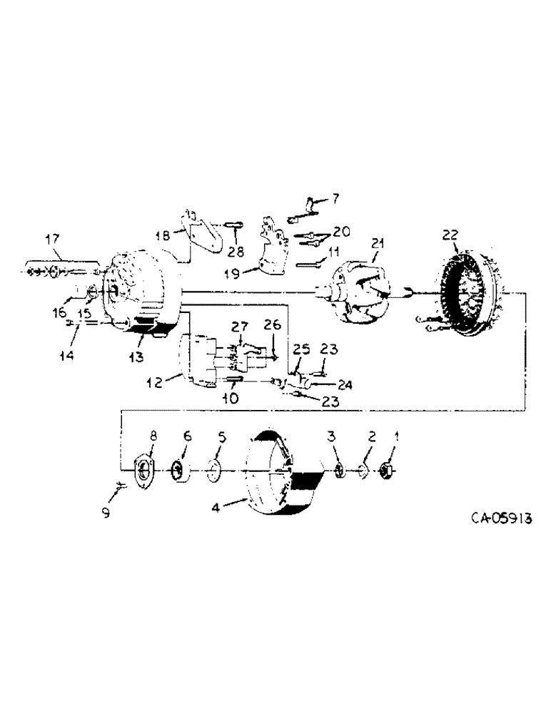 Схема запчастей Case IH 4166 - (08-12) - ELECTRICAL, ALTERNATOR GENERATOR, WITH INTEGRAL SOLID STATE VOLTAGE REGULATOR (06) - ELECTRICAL