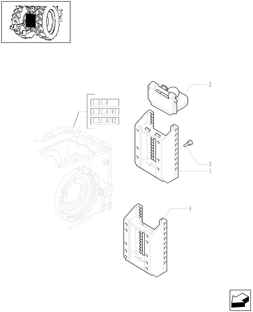 Схема запчастей Case IH MAXXUM 100 - (1.89.5/01) - SLIDER TOW HOOK WITH K80 BALL (VAR.330952) (09) - IMPLEMENT LIFT