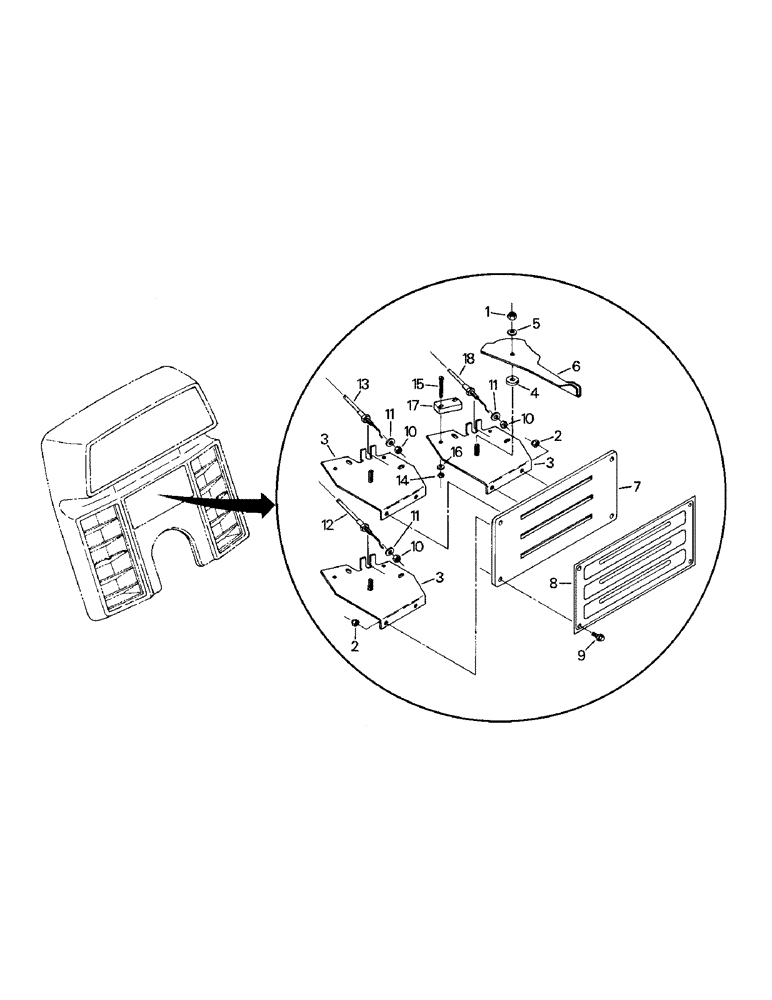 Схема запчастей Case IH KR-1280 - (03-06) - A/C AND HEATER CONTROLS (03) - Climate Control