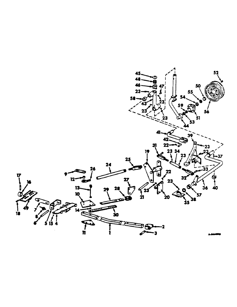 Схема запчастей Case IH 700 - (AG-19) - ON THE LAND HITCH, TRACTORS WITH FIXED DRAWBAR 