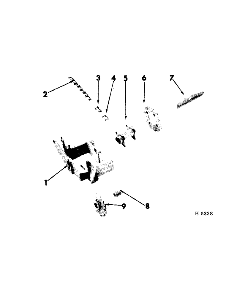 Схема запчастей Case IH 7 - (05-05) - JACKSHAFT WITH PLAIN BEARINGS 