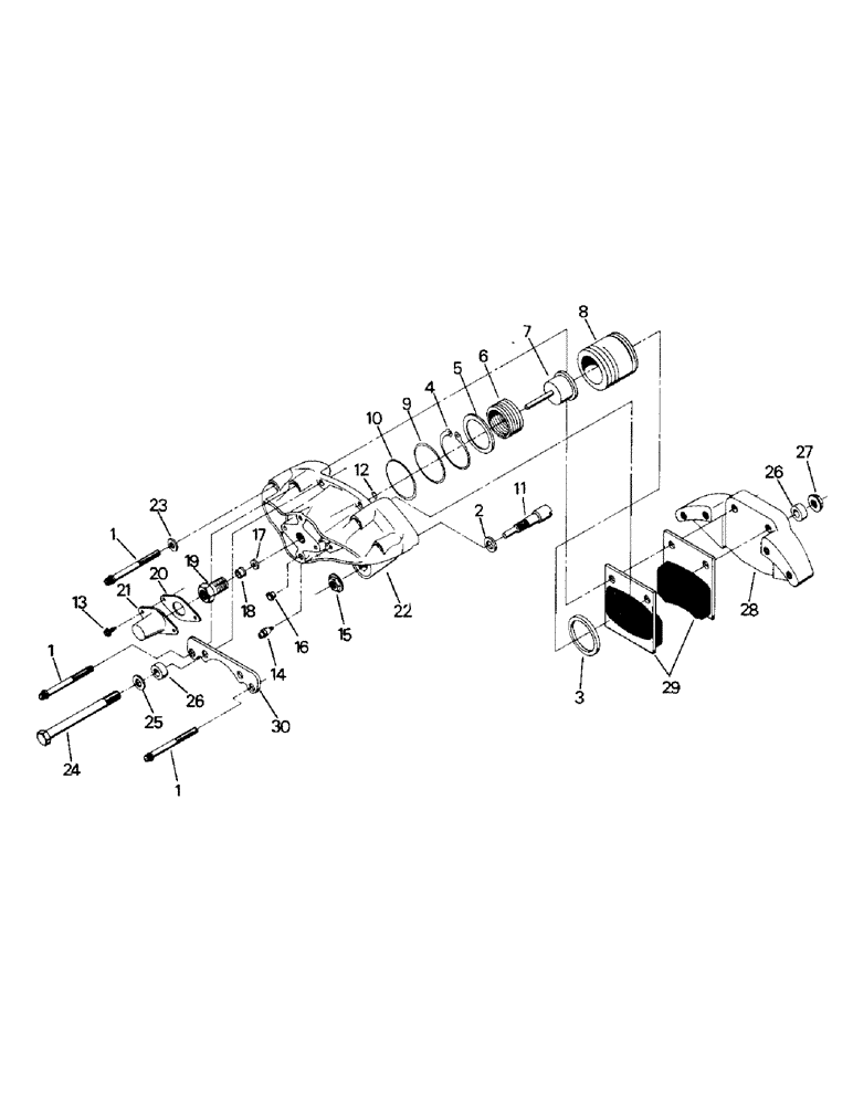 Схема запчастей Case IH ST250 - (05-02) - HYDRAULIC BRAKE ASSEMBLY, WITH SINGLE SPEED TRANSFER CASE) (5.1) - BRAKES