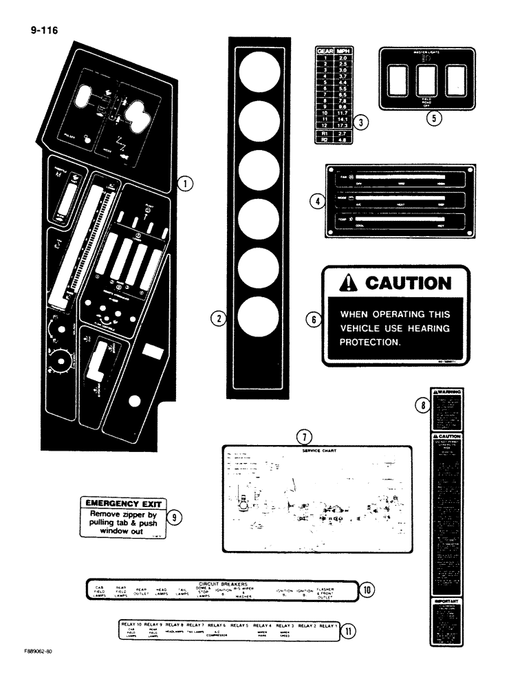 Схема запчастей Case IH STEIGER - (9-116) - DECALS (09) - CHASSIS/ATTACHMENTS