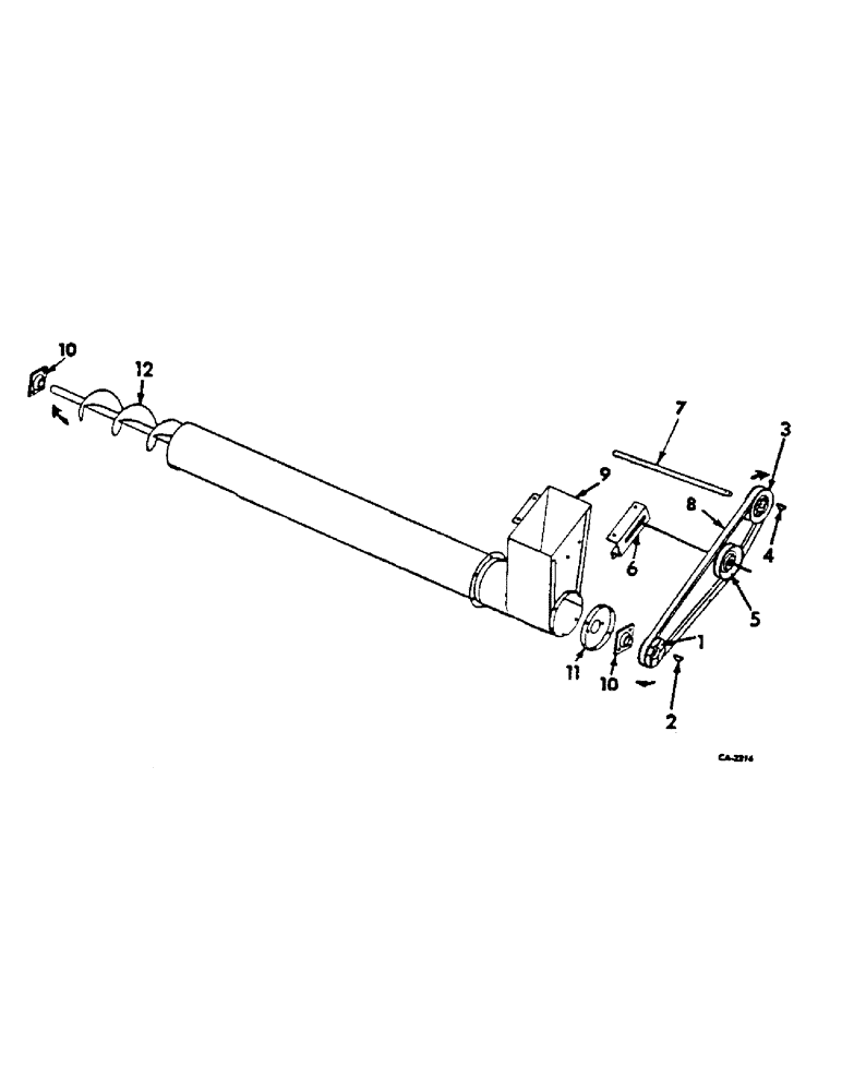 Схема запчастей Case IH 615 - (25-10) - ELEVATORS, TAILINGS DELIVERY, DRIVE AND DOWNSPOUT Elevators