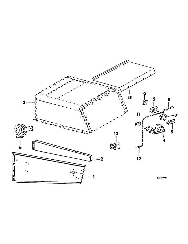 Схема запчастей Case IH 715 - (20-09) - SEPARATOR, STRAW CHOPPER, SEPARATOR HOOD SIDE, WARNING HORN, CABLE, SWITCH AND RELAY Separation