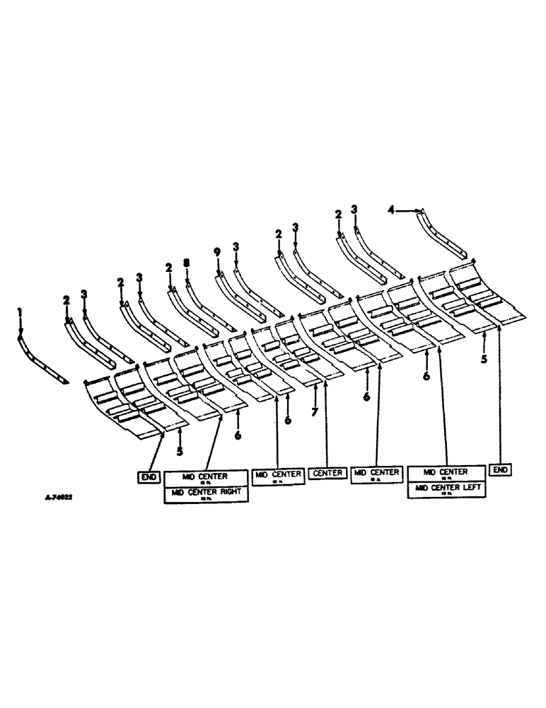 Схема запчастей Case IH 403 - (198) - PLATFORM BOTTOM SHIELD (88) - ACCESSORIES