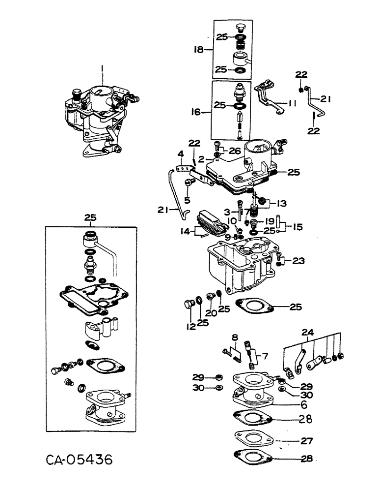 Схема запчастей Case IH 284 - (12-24) - POWER, GASOLINE ENGINE, MAZDA, CARBURETOR Power