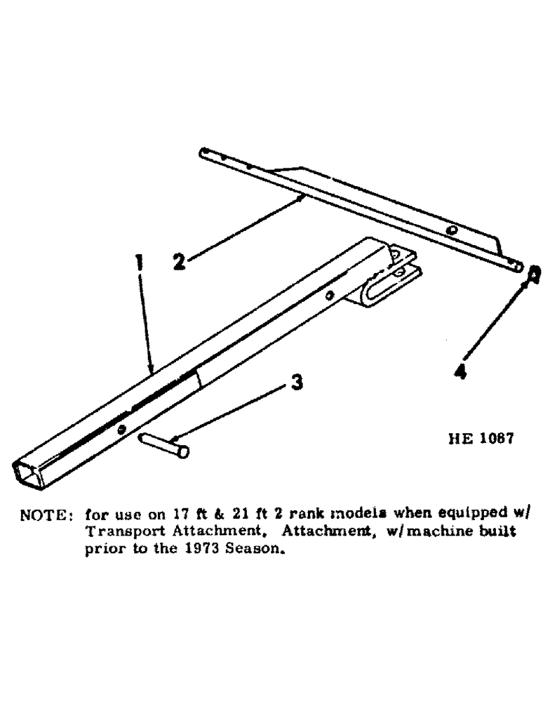 Схема запчастей Case IH 55 - (07-04) - TRANSPORT DRAWBAR ATTACHMENT 