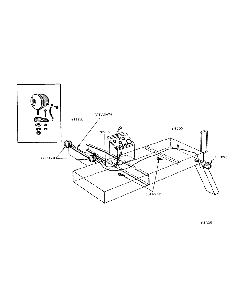 Схема запчастей Case IH 800 - (247) - LIGHTING ATTACHMENT (55) - ELECTRICAL SYSTEMS