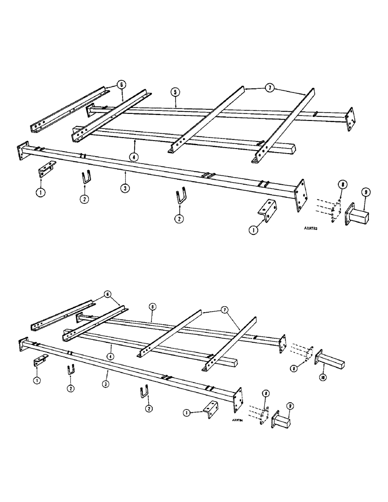 Схема запчастей Case IH FC-SERIES - (12) - MAIN FRAME AND EXTENSION, 11-6 AND 12-6 