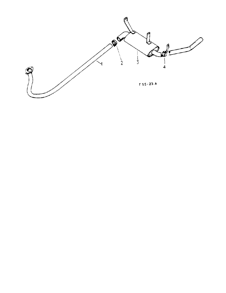 Схема запчастей Case IH 434 - (6-033) - DOWNSWEPT EXHAUST PIPE ATTACHMENT - ATTACHMENTS (88) - ACCESSORIES