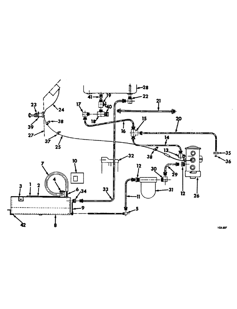 Схема запчастей Case IH 2756 - (E-6) - FUEL SYSTEM, AUXILIARY UNDERSLUNG FUEL TANK, DIESEL ENGINE TRACTORS (02) - FUEL SYSTEM